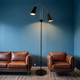 Evento Floor Lamp E27 120W 1500mm Black and Brushed Chrome Evento Floor Lamp E27 120W 1500mm Black and Brushed Chrome